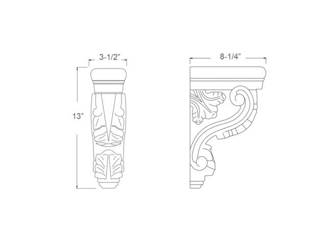Acanthus Corbel