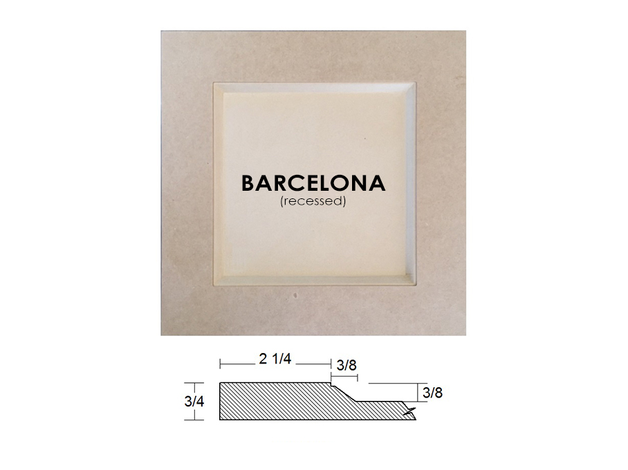 MDF Barcelona PAINTED FINISH 32" High